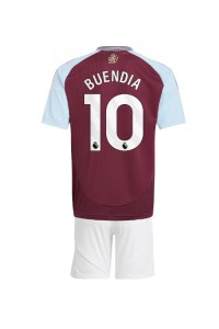 Aston Villa Emiliano Buendia #10 Babytruitje Thuis tenue Kind 2024-25 Korte Mouw (+ Korte broeken)